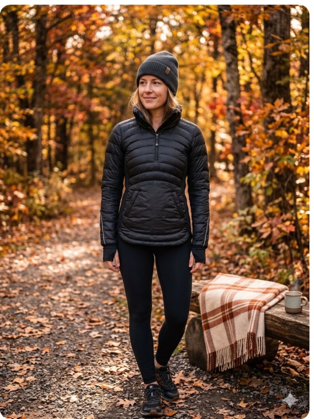 LULULEMON Down For A Run
Pullover II Black - 800 Fill Sz 6 -Like new
